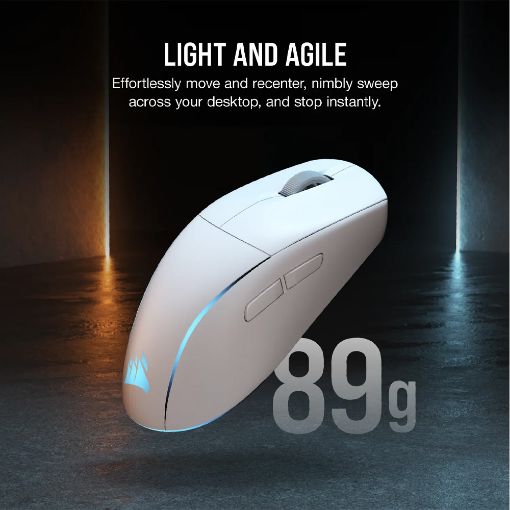 Εικόνα της Ποντίκι Corsair M75 Lightweight RGB Wireless White CH-931D011-EU