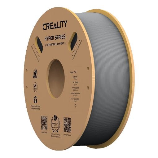 Εικόνα της Creality Hyper PLA Filament 1.75mm Spool of 1Kg Grey 3301010340
