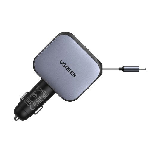 Εικόνα της Φορτιστής Αυτοκινήτου Ugreen EC604 Dual USB-C & USB-A 145W Gray με Καλώδιο USB-C 60W 55910B