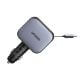 Εικόνα της Φορτιστής Αυτοκινήτου Ugreen EC604 Dual USB-C & USB-A 145W Gray με Καλώδιο USB-C 60W 55910B