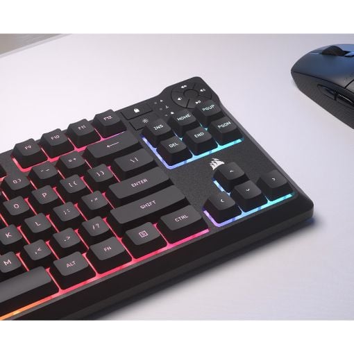 Εικόνα της Πληκτρολόγιο Corsair K55 Core TKL RGB Rubber Dome Switches Black (US) CH-9216065-NA