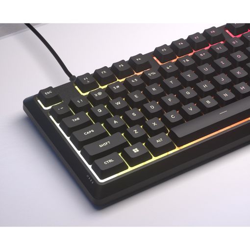 Εικόνα της Πληκτρολόγιο Corsair K55 Core TKL RGB Rubber Dome Switches Black (US) CH-9216065-NA