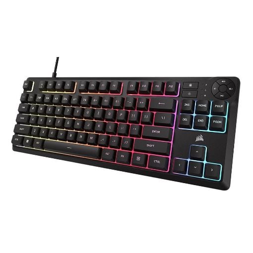 Εικόνα της Πληκτρολόγιο Corsair K55 Core TKL RGB Rubber Dome Switches Black (US) CH-9216065-NA