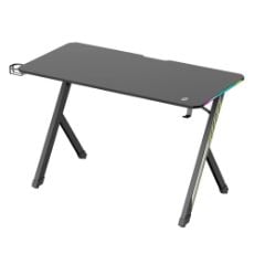 Εικόνα της Gaming Desk Powertech RGB 120x60x75cm Black PT-1498