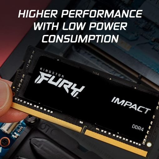 Εικόνα της Ram Kingston Fury Impact 32GB (2 x 16GB) DDR4-3200MHz CL20 Black KF432S20IBK2/32