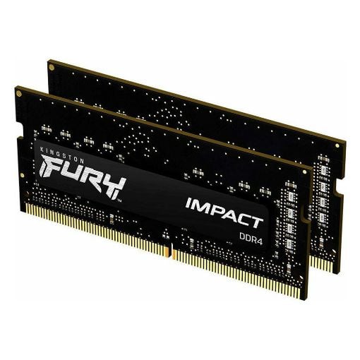Εικόνα της Ram Kingston Fury Impact 32GB (2 x 16GB) DDR4-3200MHz CL20 Black KF432S20IBK2/32