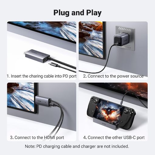 Εικόνα της Καλώδιο Ugreen CM675 USB-C to HDMI 4K/60Hz 2m 55330