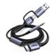 Εικόνα της Καλώδιο Ugreen CM772 USB-C to 3.5mm & USB-C/USB PD 60W 1m 45009