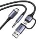 Εικόνα της Καλώδιο Ugreen CM772 USB-C to 3.5mm & USB-C/USB PD 60W 1m 45009