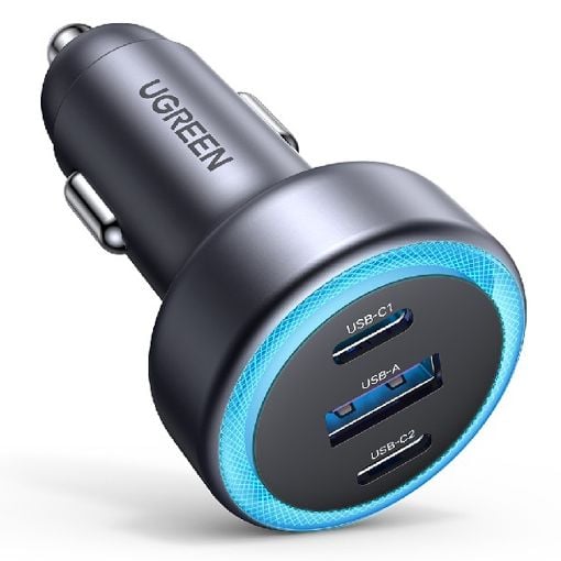 Εικόνα της Φορτιστής Αυτοκινήτου Ugreen EC307 Dual USB-C & USB-A 30W Gray 45843