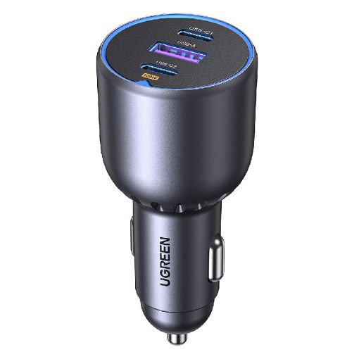 Εικόνα της Φορτιστής Αυτοκινήτου Ugreen EC705 Dual USB-C & USB-A 130W Gray με καλώδιο USB-C 100W 55511