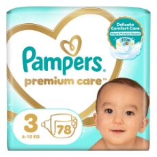 Εικόνα της Πάνες με Αυτοκόλλητο Pampers Premium Care No.3 (6-10Kg) Jumbo+ Pack 78τμχ