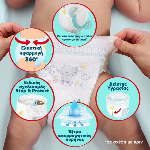 Εικόνα της Πάνες Βρακάκι Pampers Premium Care Pants No.3 (6-11Kg) Jumbo Pack 48τμχ