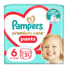 Εικόνα της Πάνες Βρακάκι Pampers Premium Care Pants No.6 (13-19Kg) Jumbo Pack 31τμχ