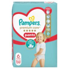 Εικόνα της Πάνες Βρακάκι Pampers Premium Care Pants No.6 (13-19Kg) Jumbo+ Pack 42τμχ