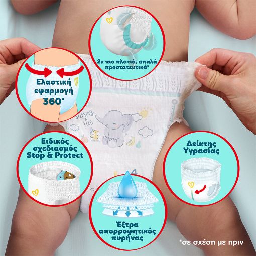 Εικόνα της Πάνες Βρακάκι Pampers Premium Care Pants No.7 (15kg+) Jumbo+ Pack 36τμχ