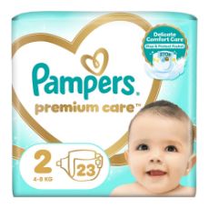 Εικόνα της Πάνες με Αυτοκόλλητο Pampers Premium Care No.2 (4-8Kg) Carry Pack 23τμχ