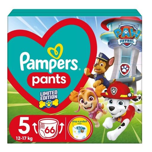 Εικόνα της Πάνες Βρακάκι Pampers Paw Patrol No. 5 (11-17kg) 66τμχ