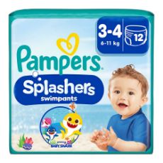 Εικόνα της Πάνες Μαγιό Pampers Splashers No.3 (6kg-11kg) Carry Pack 12τμχ