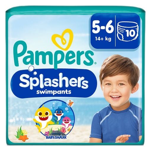 Εικόνα της Πάνες Μαγιό Pampers Splashers No.5 (14+kg) Carry Pack 10τμχ