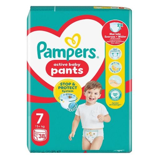 Εικόνα της Πάνες Βρακάκι Pampers Pants No.7 (15+kg) Jumbo Pack 38τμχ