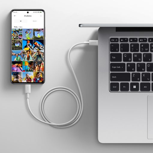 Εικόνα της Καλώδιο Xiaomi USB-C to USB-C 2m 6A / 120W White BHR087AGL