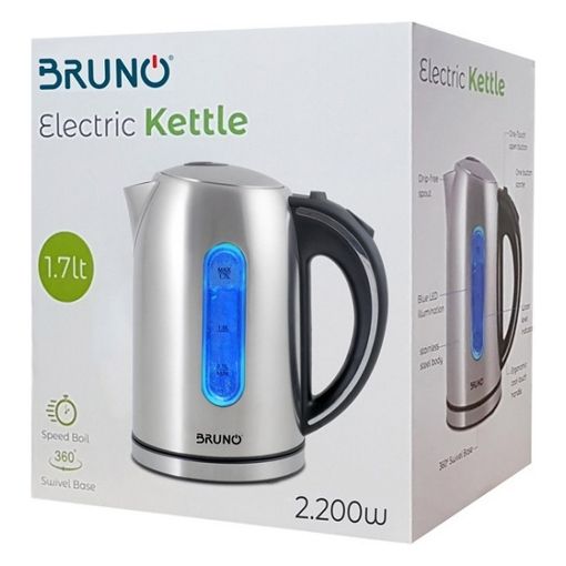 Εικόνα της Βραστήρας Bruno 1.7lt 2200W Silver BRN-0028