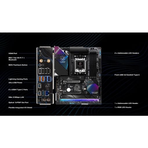 Εικόνα της ASRock Phantom Gaming X870  Riptide WiFi ATX sAM5 90-MXBPP0-A0UAYZ