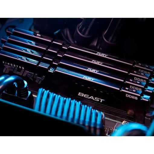 Εικόνα της Ram Kingston Fury Beast 64GB (2x32GB) DDR5-5600MHz CL40 Black KF556C40BB2K2-64