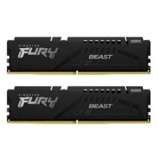 Εικόνα της Ram Kingston Fury Beast 64GB (2x32GB) DDR5-5600MHz CL40 Black KF556C40BB2K2-64