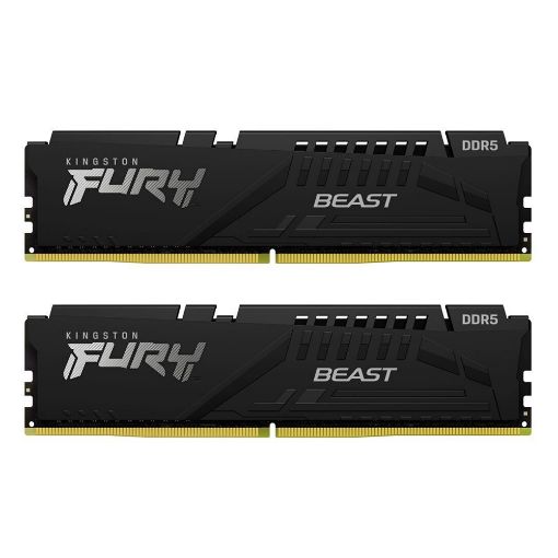 Εικόνα της Ram Kingston Fury Beast 64GB (2x32GB) DDR5-5600MHz CL40 Black KF556C40BB2K2-64