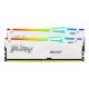 Εικόνα της Ram Kingston Fury Beast 64GB (2x32GB) DDR5-5600MHz CL40 RGB White KF556C40BWAK2-64