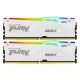Εικόνα της Ram Kingston Fury Beast 64GB (2x32GB) DDR5-5600MHz CL36 RGB White KF556C36BWEAK2-64