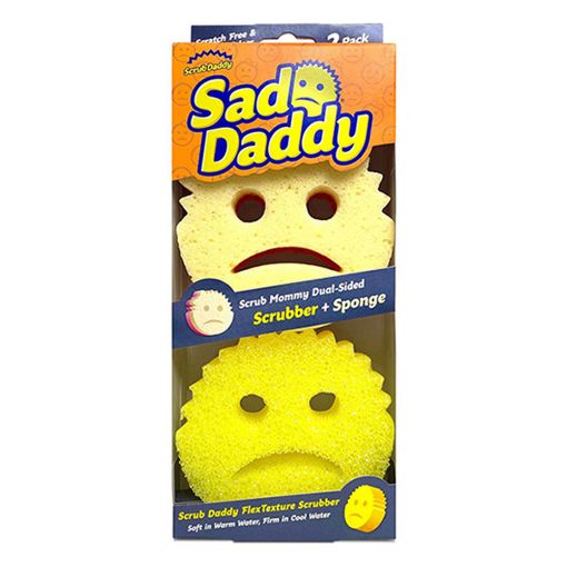 Εικόνα της Σετ Σφουγγάρια Scrub Daddy - Sad Daddy Cranky Couple 2τμχ