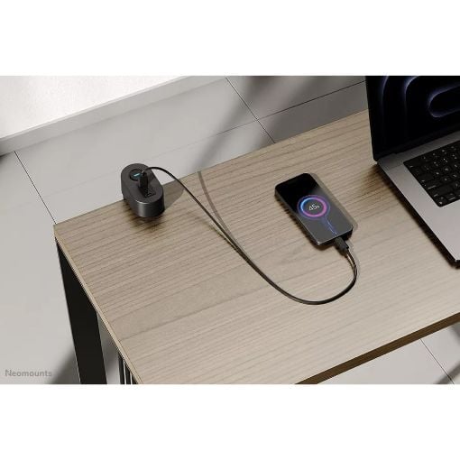 Εικόνα της Πολύπριζο Neomounts Volt Series 3 Θέσεων με 2x USB-C & 1x USB-A Black DS22-840BL6