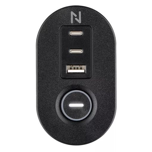 Εικόνα της Πολύπριζο Neomounts Volt Series 3 Θέσεων με 2x USB-C & 1x USB-A Black DS22-840BL6