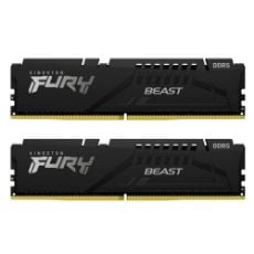 Εικόνα της Ram Kingston Fury Beast 64GB (2x32GB) DDR5-6000MHz CL30 Black KF560C30BBEK2-64