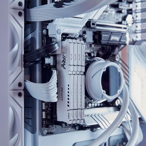 Εικόνα της Ram Kingston Fury Beast 32GB (2x16GB) DDR5-6000MHz CL30 White KF560C30BWEK2-32