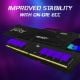 Εικόνα της Ram Kingston Fury Beast 64GB (4x16GB) DDR5-6000MHz CL40 RGB Black KF560C40BBAK4-64