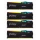 Εικόνα της Ram Kingston Fury Beast 64GB (4x16GB) DDR5-6000MHz CL40 RGB Black KF560C40BBAK4-64