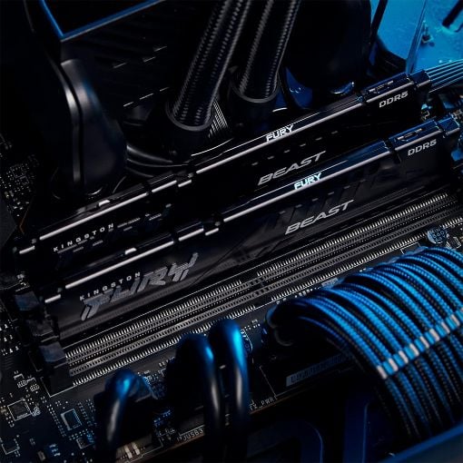 Εικόνα της Ram Kingston Fury Beast 64GB (2x32GB) DDR5-6000MHz CL36 Black KF560C36BBE2K2-64