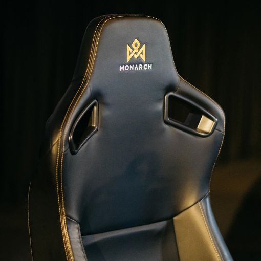 Εικόνα της Gaming Chair Monarch Gear Prometheus PVC Leather Midnight Black 1305240001