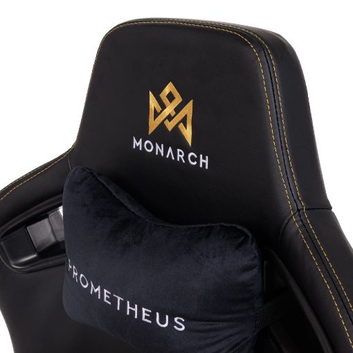 Εικόνα της Gaming Chair Monarch Gear Prometheus PVC Leather Midnight Black 1305240001