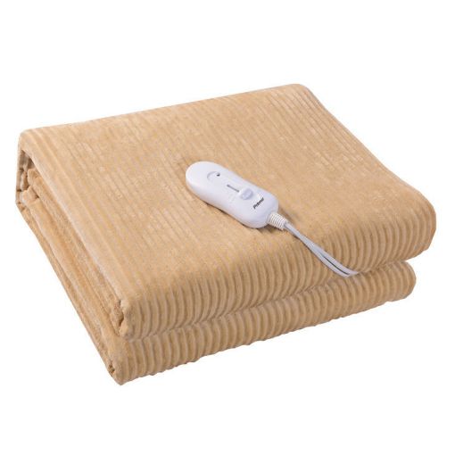 Εικόνα της Ηλεκτρικό Υπόστρωμα Primo Stripe Flannel Μονό 150 x 80 cm 60W Beige PREB-81081