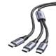 Εικόνα της Καλώδιο Ugreen US561 USB-C to 2x USB-C PD 100W 1.5m 35087