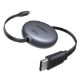 Εικόνα της Καλώδιο Ugreen L531 USB-C to USB-C PD 100W Retractable 1m Grey/Black 65905