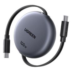 Εικόνα της Καλώδιο Ugreen L531 USB-C to USB-C PD 100W Retractable 1m Grey/Black 65905