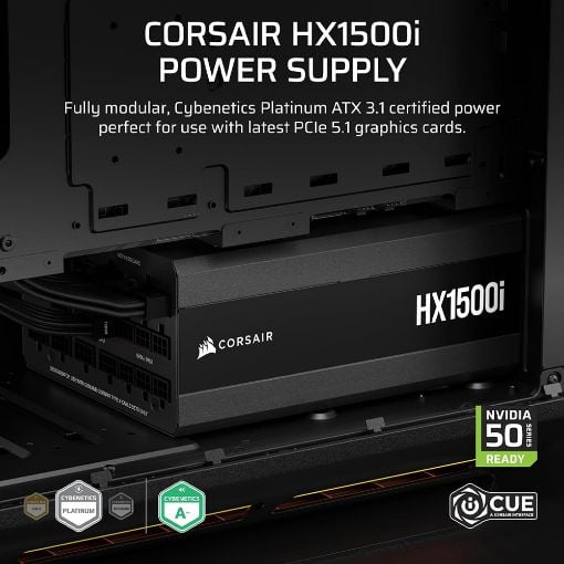 Εικόνα της Τροφοδοτικό Corsair HX1500i Shift 1500W Cybenetics Platinum Full Modular CP-9020269-EU