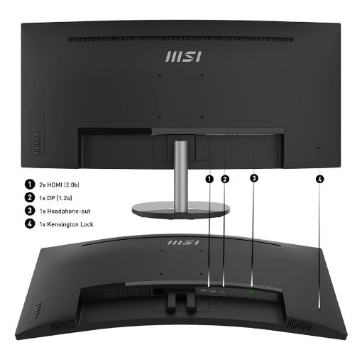 Εικόνα της Οθόνη MSI Pro MP341CQ 34" Curved VA UWQHD 100Hz 9S6-3PB2CT-002