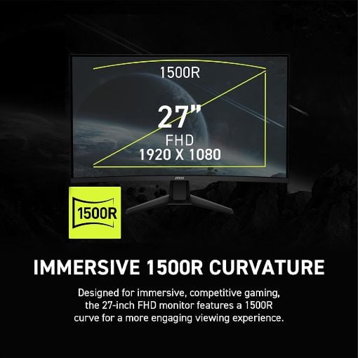 Εικόνα της Οθόνη MSI MAG 274CXF 27" Curved VA FHD 280Hz HDR 9S6-3C531T-004